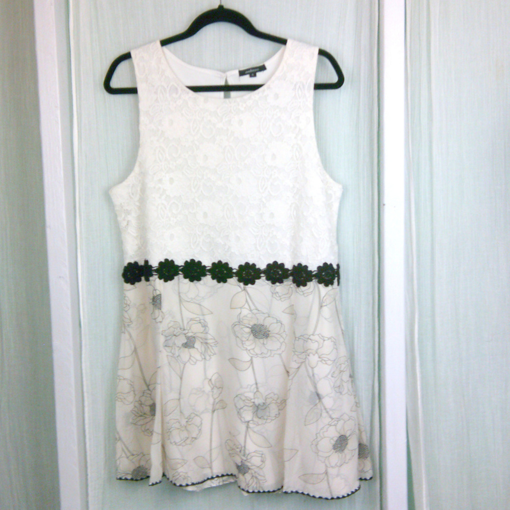🍩 upfashioned mini dress tunic sleeveless lace